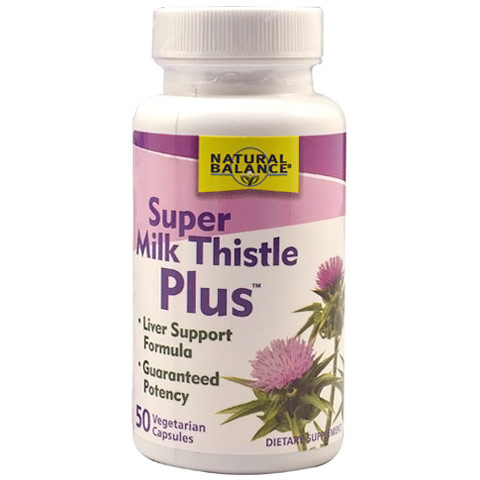 Super Milk Thistle Plus, 50 Vegetarian Capsules, Natural Balance