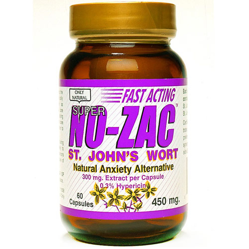 Only Natural Inc. Super No-Zac St. John's Wort (0.3% Hypericin), 60 Capsules, Only Natural Inc.