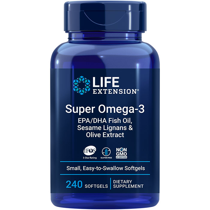 Super Omega-3, Value Size, 240 Softgels, Life Extension
