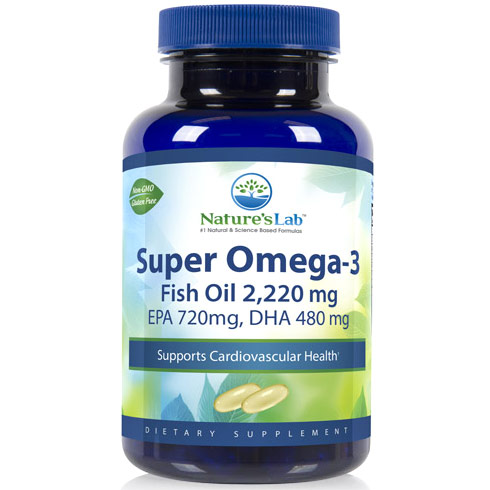 Super Omega-3 Fish Oil, EPA 360/DHA 240, 60 Softgels, Natures Lab