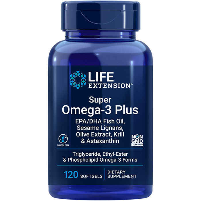 Omega Foundations Super Omega-3 Plus, 120 Softgels, Life Extension