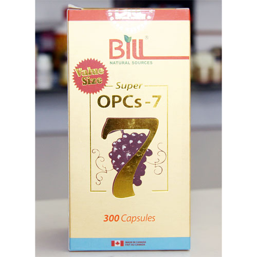 Super OPCs-7 Value Size, Antioxidant OPC Formula, 300 Capsules, Bill Natural Sources