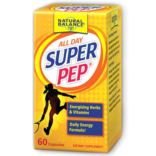 Super Pep, Daily Energy Formula with Vitamins, 60 Capsules, Natural Balance