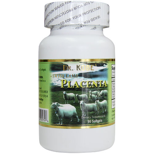 Dr. Kobe Swiss Lamb Placenta, 90 Softgels, Dr. Kobe