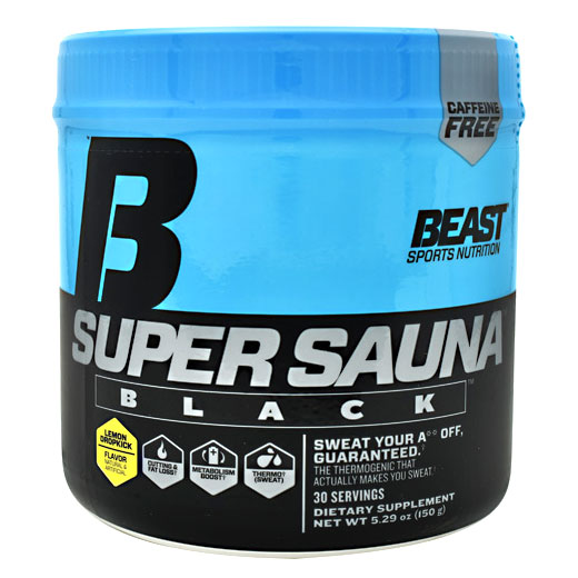 Super Sauna Black, Metabolism Boost, 150 g (30 Servings), Beast Sports Nutrition