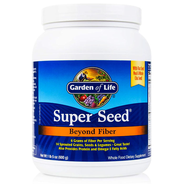 Super Seed , Whole Food Dietary Fiber, 600 g, Garden of Life