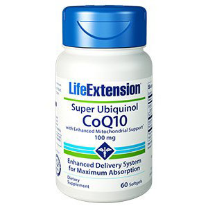 Super Ubiquinol CoQ10, with Enhanced Mitochondrial Support, 60 Softgels, Life Extension