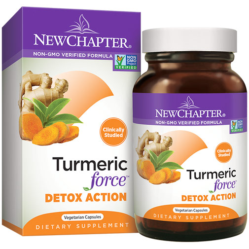 Turmeric Force Detox Action, 60 Vegetarian Capsules, New Chapter