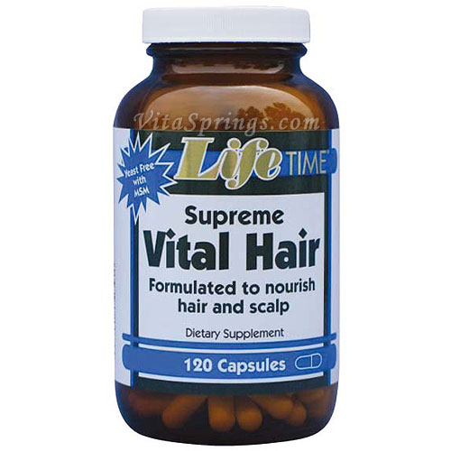 Supreme Vital Hair with MSM, 120 Capsules, LifeTime
