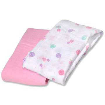 SwaddleMe Muslin Baby Blanket - Little Lady, 2 Pack, Summer Infant