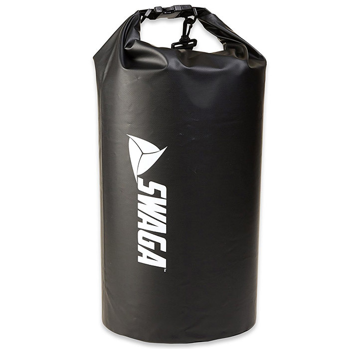 Swaga Dry Sack Waterproof Sports Bag, Black, 10L