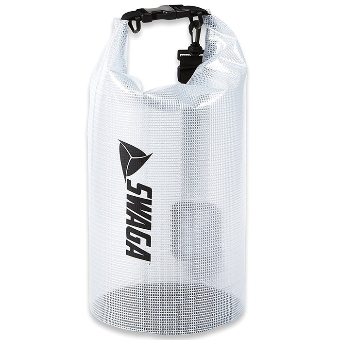 Swaga Dry Sack Waterproof Sports Bag, Clear, 10L