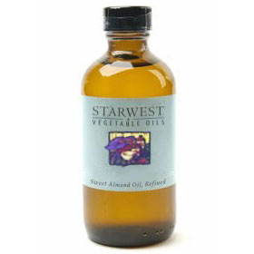 StarWest Botanicals Sweet Almond Oil, Vegetable Oil 4 oz, StarWest Botanicals