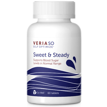 Veria SO Self Optimize Sweet & Steady, Blood Sugar Support, 60 Tablets