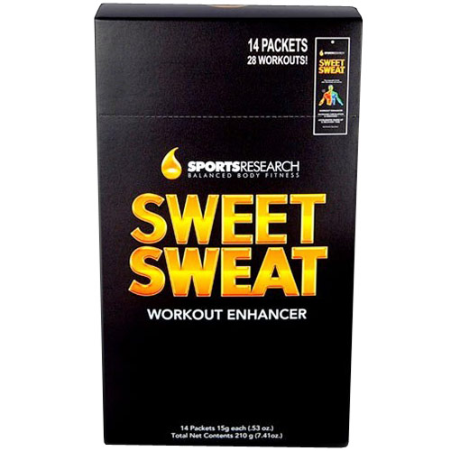 Sweet Sweat / Sports Research Corp Sweet Sweat Box, Workout Enhancer Cream, 14 Packets (7.41 oz), Sports Research Corporation