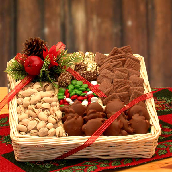 Elegant Gift Baskets Online Sweet Treats Holiday Gift Tray, 1 Set, Elegant Gift Baskets Online