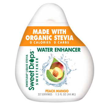 SweetLeaf Stevia Sweet Drop Water Enhancer - Peach Mango, 1.5 oz, Wisdom Natural Brands
