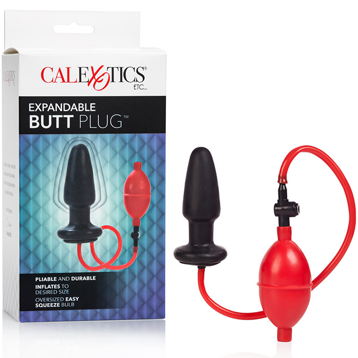 Expandable Butt Plug, Anal Expander with Squeeze Bulb, California Exotic Novelties