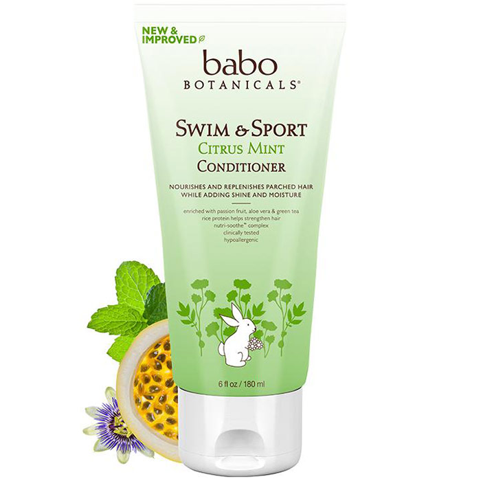 Swim & Sport Conditioner, Cucumber Aloe Vera, 6 oz, Babo Botanicals