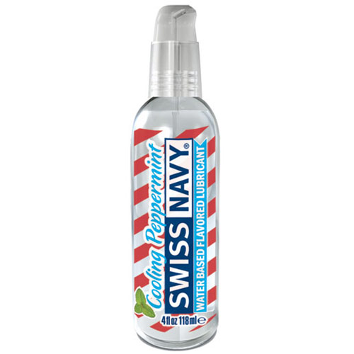 Swiss Navy Flavored Lubricant, Cooling Peppermint, 4 oz, MD Science Lab