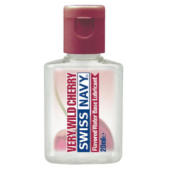 MD Science Lab Swiss Navy Mini Flavored Lubricant - Very Wild Cherry, 20 ml, MD Science Lab