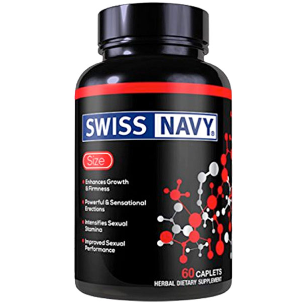 Swiss Navy Size, Male Sexual Enhancement, 60 Caplets, MD Science Lab