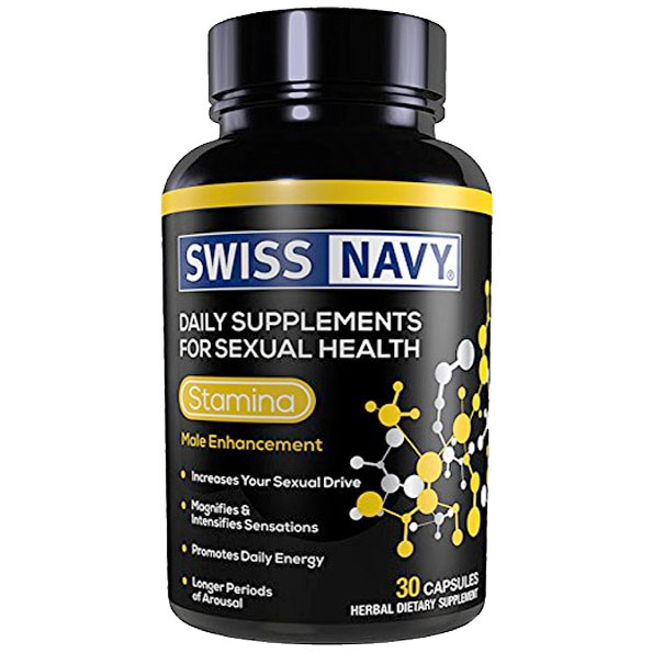 Swiss Navy Stamina, Male Sexual Enhancement, 30 Capsules, MD Science Lab