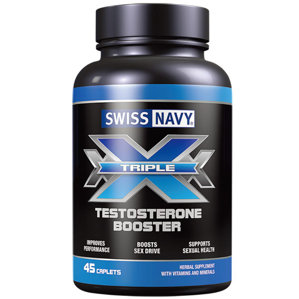 Swiss Navy Triple X Testosterone Booster, 45 Caplets, MD Science Lab