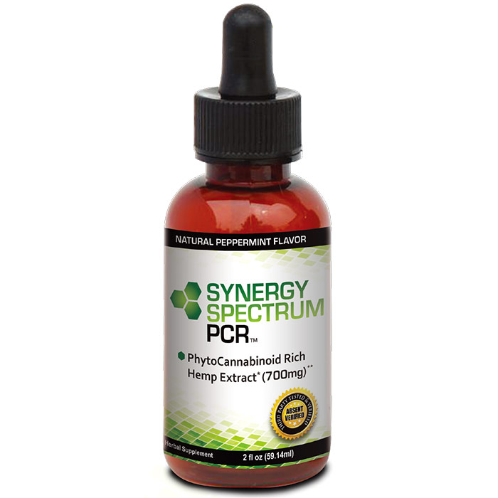 Synergy Spectrum PCR, PhytoCannabinoid Rich Hemp Extract Liquid, 700 mg, 2 oz, Essential Source