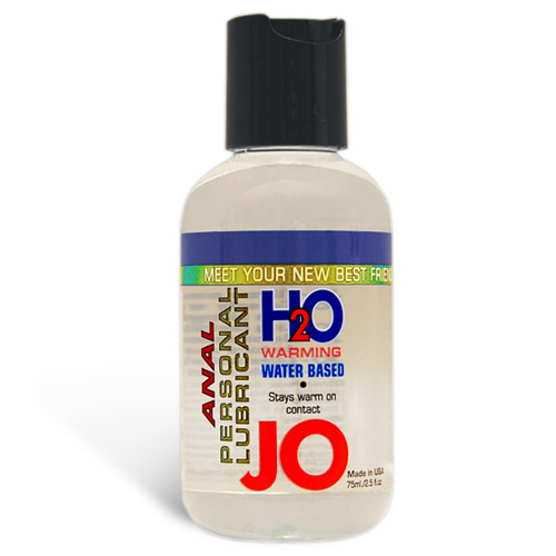 JO Anal H2O Warming Personal Lubricant, Water Based, 2.5 oz, System JO