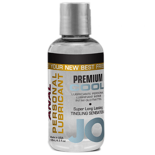 JO Anal Premium Cool Personal Lubricant, Silicone Based, 4.5 oz, System JO