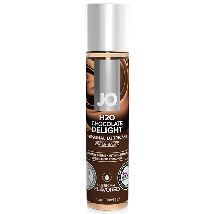 JO H2O Flavored Lubricant, Water Based, Chocolate Delight, 1 oz, System JO