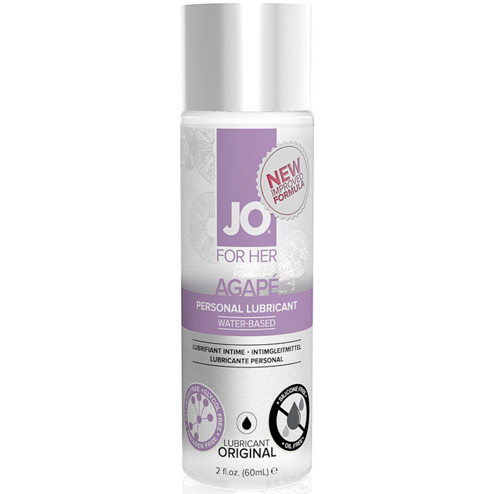 JO for Her Agape Personal Lubricant, Water Based, Original, 2 oz, System JO