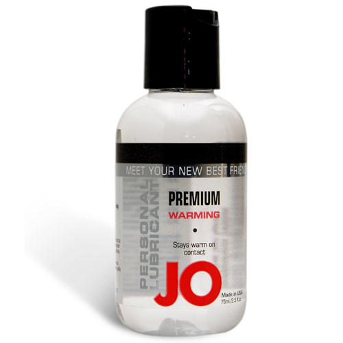 JO Premium Warming Personal Lubricant, Silicone Based, 2.5 oz, System JO