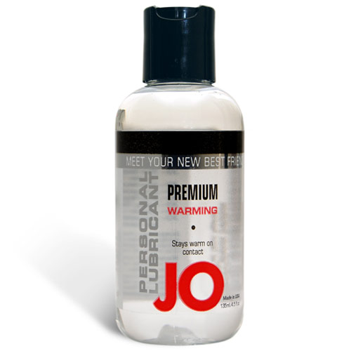 JO Premium Warming Personal Lubricant, Silicone Based, 4.5 oz, System JO