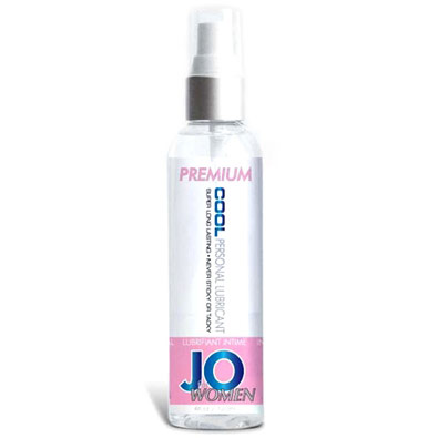 JO Women Premium Cool Personal Lubricant, Silicone Based, 4 oz, System JO