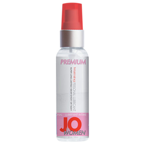 JO Women Premium Warming Personal Lubricant, Silicone Based, 2 oz, System JO