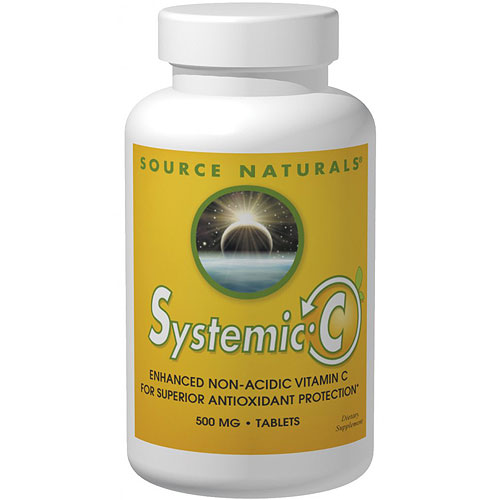 Source Naturals Systemic C 500 mg Cap, 60 Capsules, Source Naturals