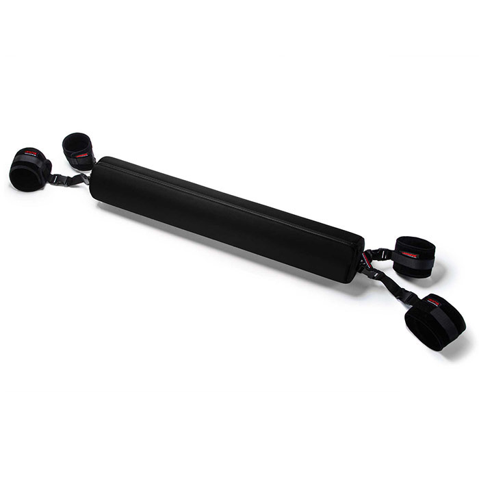 Talea Bondage Spreader Bar With Cuffs, Vinyl Black, Liberator Bedroom Adventure Gear