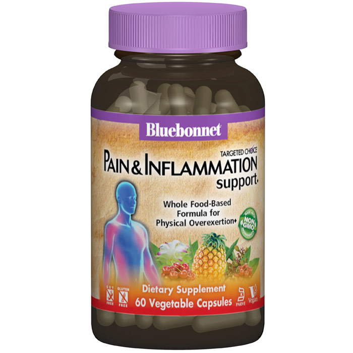 Targeted Choice Pain & Inflammation Support, Value Size, 60 Vegetable Capsules, Bluebonnet Nutrition