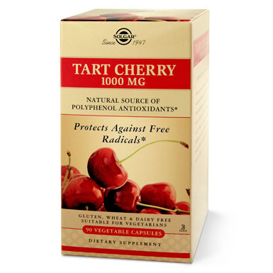 Tart Cherry 1000 mg, 90 Vegetable Capsules, Solgar
