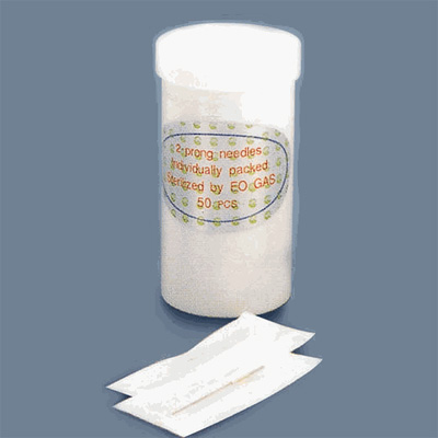 Tatoo Disposable Two Needles 2-Prong Needle, 50 pieces