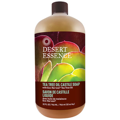 Tea Tree Oil Castile Liquid Soap Refill 32 oz, Desert Essence