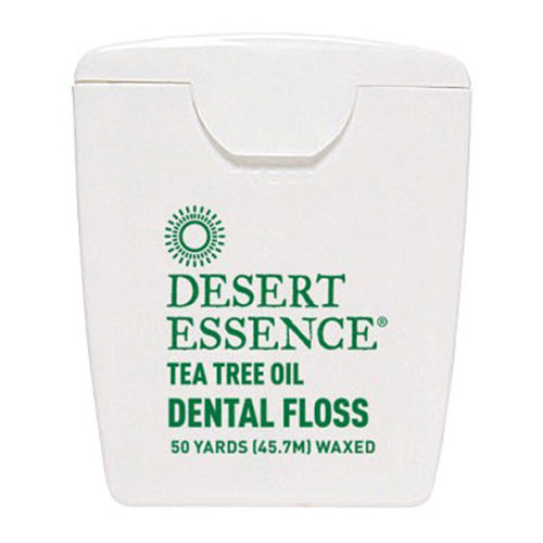 Tea Tree Oil Dental Floss, Waxed, 50 yd, Desert Essence