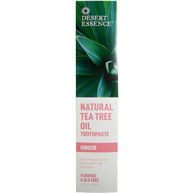 Desert Essence Tea Tree Oil Toothpaste - Ginger 7 oz, Desert Essence