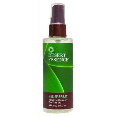 Desert Essence Tea Tree Oil Relief Spray 4 oz, Desert Essence