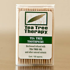 Tea Tree Oil Standard Toothpicks, 100 ct, Tea Tree Therapy