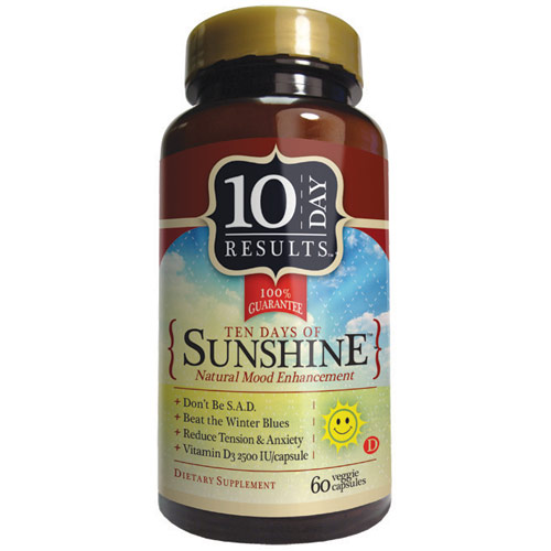 Ten Day of Sunshine, Natural Mood Enhancement, 60 Capsules, 10 Day Results