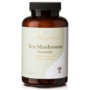 Ten Mushroom Formula, 120 Vegetable Capsules, EcoNugenics