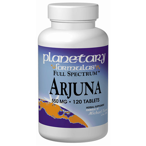 Planetary Herbals Arjuna Full Spectrum (Terminalia Arjuna) 550mg 120 tabs, Planetary Herbals